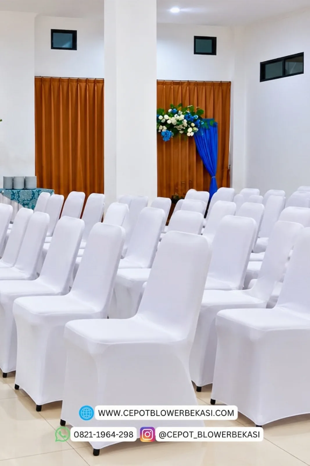Kursi Futura Cover Putih Stretch